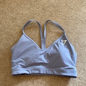 Gym shark light blue sports bra
